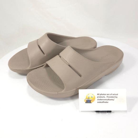 OOFOS Shoes - OOFOS Casual Slip On Slide Sandal Womens Size 10 Mens Size 8 41 Beige